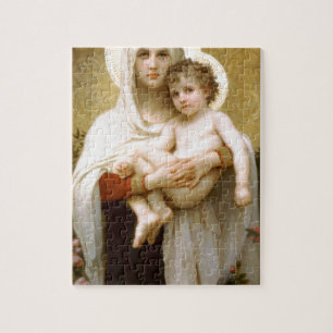 Puzzle Madonna des roses et de l'enfant infantile Jésus