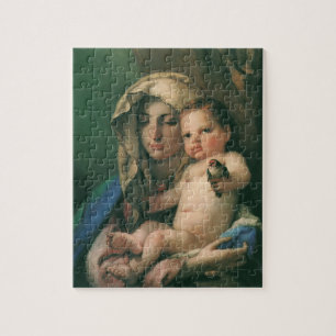 Puzzle Madonna du Goldfinch par Tiepolo, Art Vintage
