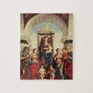 Puzzle Madonna et enfant avec des saints
