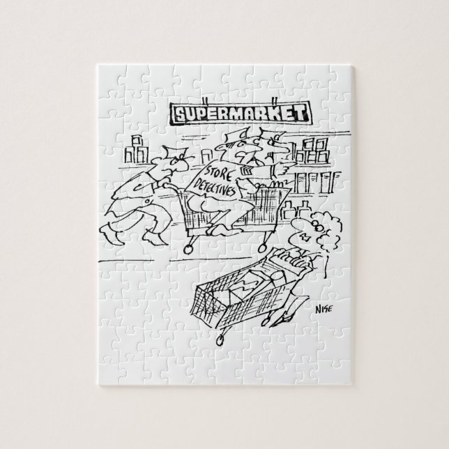 Puzzle Magasin de détectives dans un supermarché (Vertical)