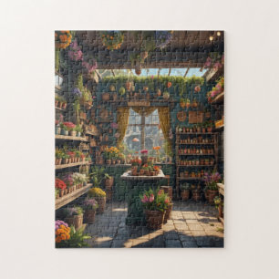 Puzzle magasin de fleurs jamaïcain à l'intérieur intéress