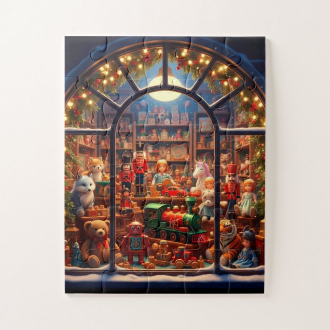 Puzzle Magasin de jouets magiques à Noël (Vertical)