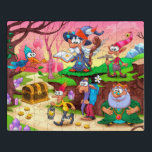 Puzzle Magasin de mignonne coloré Trésor<br><div class="desc">Ce design coloré comprend un sorcier,  un roi et des elfes avec un coffre au trésor. #modernisme #imaginaire #sorcier #elves #king #oiseau #trésor #dessin #illustration #puzzle #jigsawpuzzle #fille #magie #cadeaux #giftsforgirls #colorful #jeux</div>