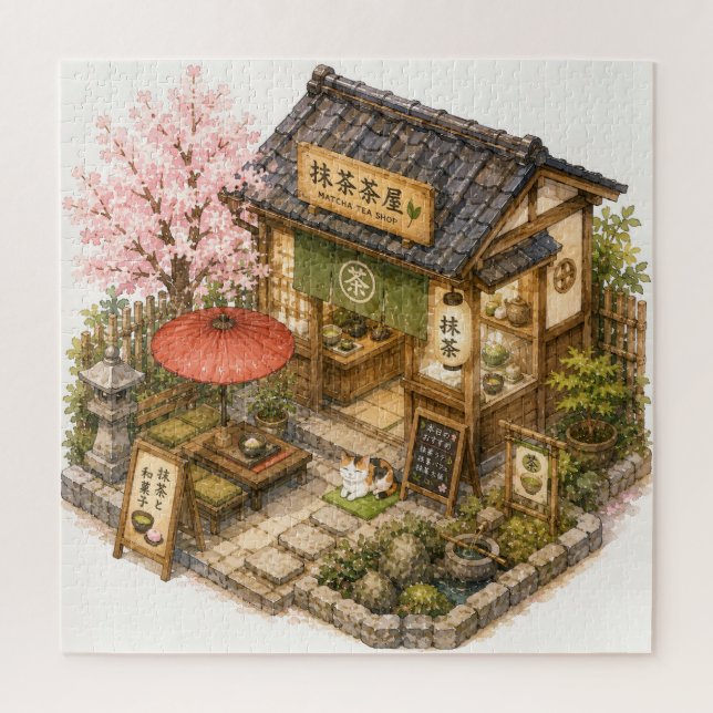 Puzzle Magasin de thé Matca Aquarelle (Vertical)