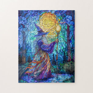 Puzzle Mage dans la forêt avec de la magie