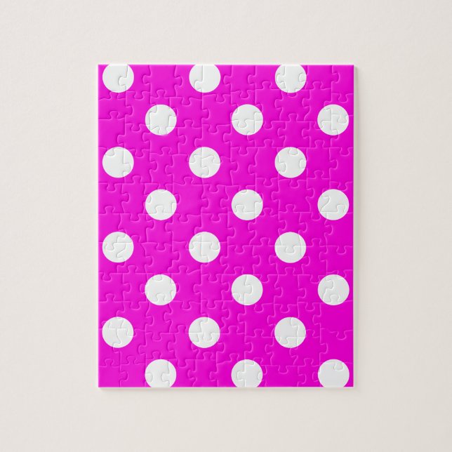 Puzzle Magenta pois #FF00DC (Vertical)