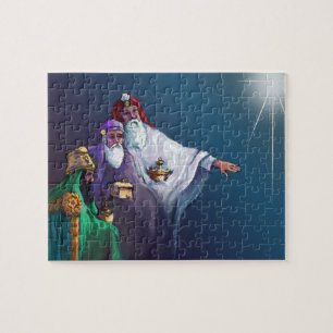Puzzle MAGI TROIS WISEMEN et ÉTOILES par SHARON SHARPE
