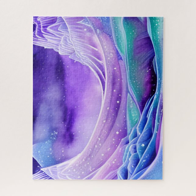 Puzzle Magical Frozen Ice Seas Digital Art   (Vertical)
