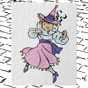 Puzzle Magicien vintage de Oz, jolie fille dansante Munch