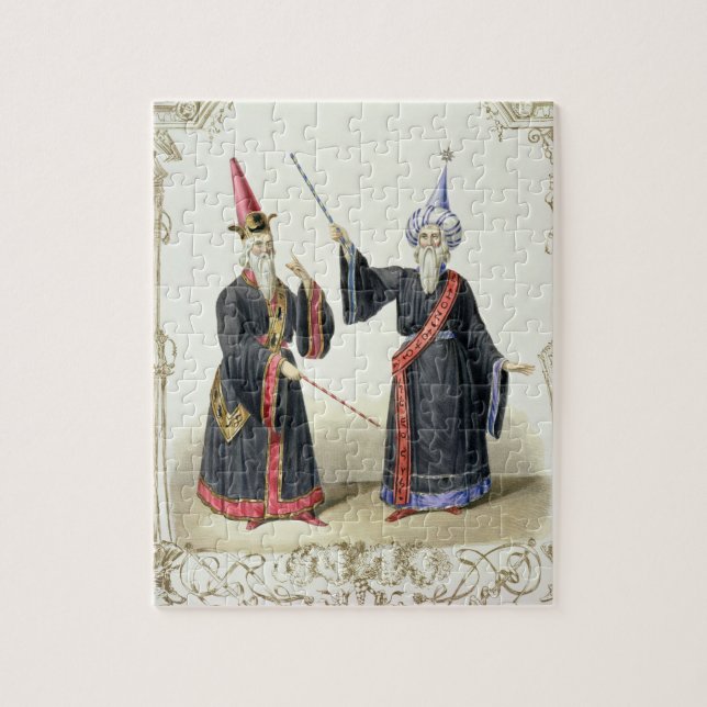 Puzzle Magiciens au carnaval à Berlin, 1836 (couleur (Vertical)