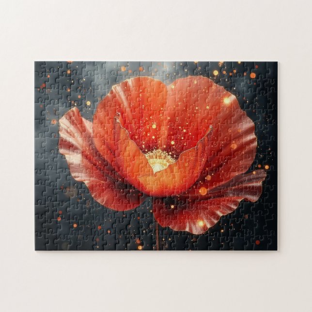 Puzzle magie de la fleur de pavot  (Horizontal)