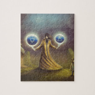 Puzzle magie d'imaginaire de magicien