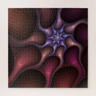 Puzzle Magique brillant Abstrait rayé coloré Fractal