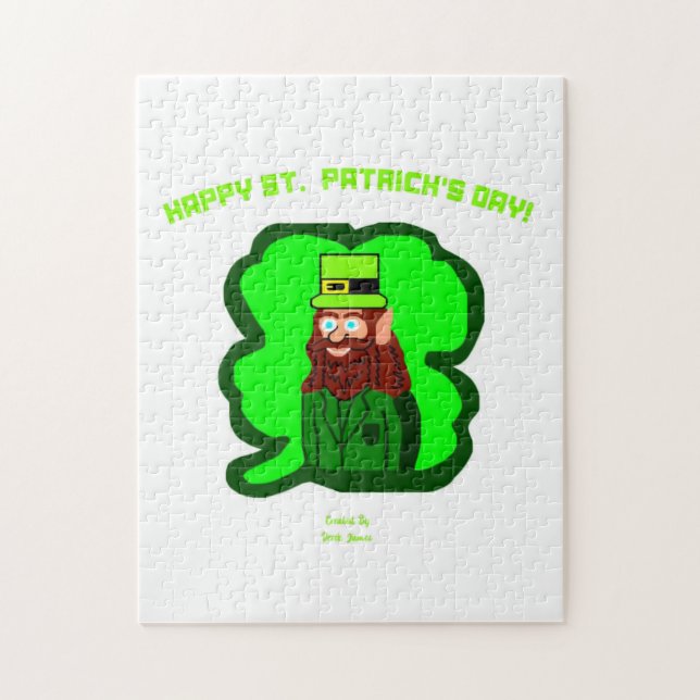 Puzzle magique de Leprechaun 28 cm X 35,5 cm (Vertical)