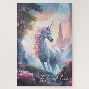 Puzzle Magique licorne conte de fées château cadeau d'ann