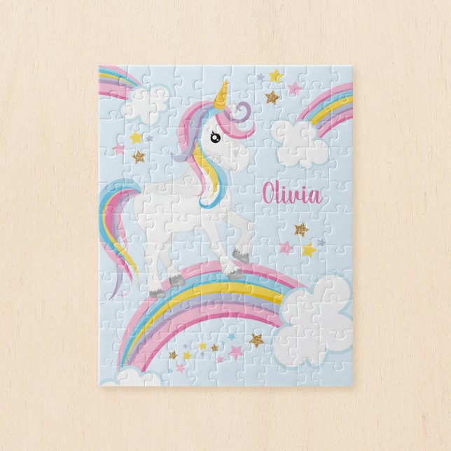 Puzzle Magique Rainbow Unicorn Personnalisé Enfants (Créateur téléchargé)