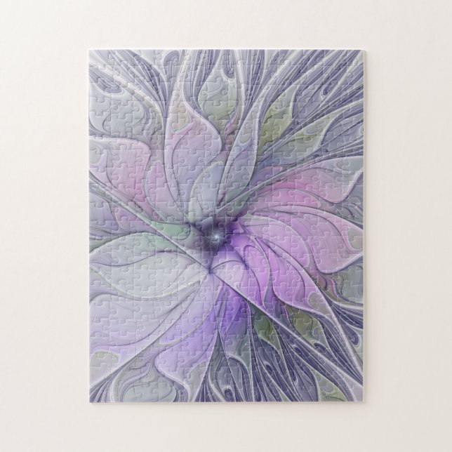 Puzzle Magnifique beauté moderne abstraite fleur d'art fr (Vertical)