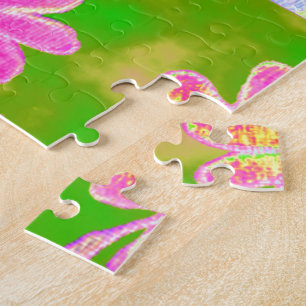 Puzzle Magnifique citation de texte de flore colorée incr