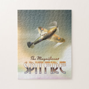 Puzzle Magnifique empreinte d'affiche de voyage Spitfire