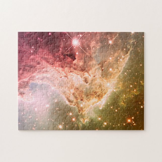Puzzle Magnifique Nébuleuse Ombrée Rose Orange Onirique (Horizontal)