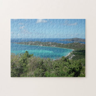 Puzzle Magnifique photo de la plage tropicale des Caraïbe
