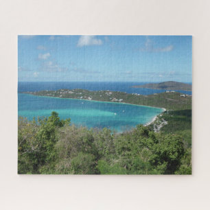 Puzzle Magnifique photo de la plage tropicale des Caraïbe