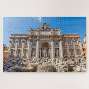Puzzle Magnifique vue sur Fontaine de Trevi, Rome, Italie