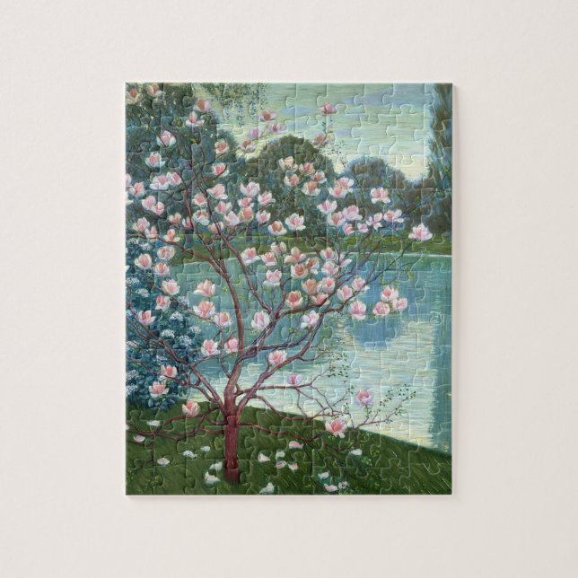 Puzzle Magnolia (huile sur la toile) (Vertical)