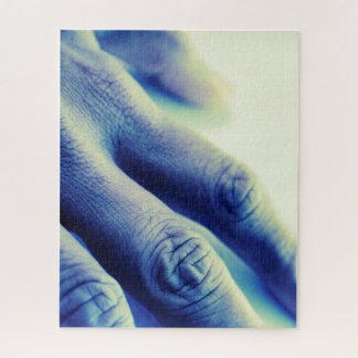 Puzzle Main bleue