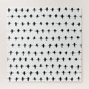 Puzzle Main de croix noires dessinée géométrique