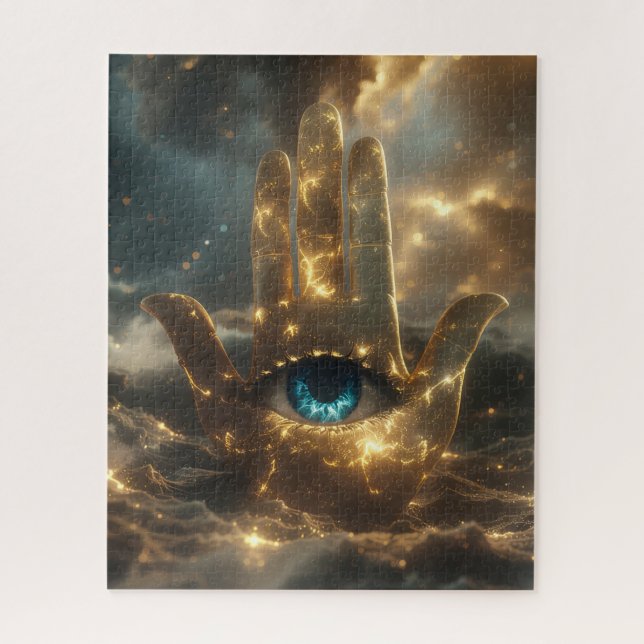 PUZZLE MAIN DE FATIMA – MAIN DE HAMSA – ZEN BOUDDHISME  (Vertical)