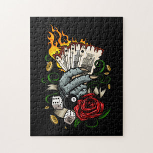 Puzzle Main Des Cartes