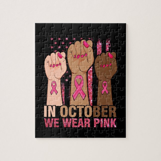 Puzzle Main In october we wear pink brecancer (Vertical)