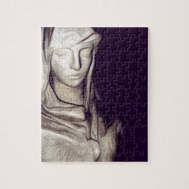 Puzzle main sur le cœur (Vertical)