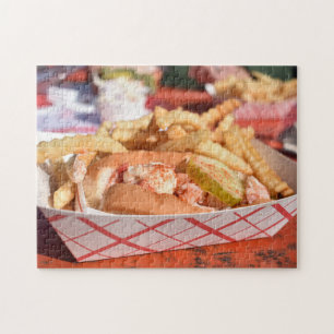 Puzzle Maine ME Lobster Roll Sandwich Foody Aliments de f