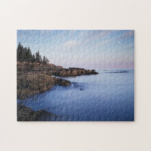 Puzzle Maine, Parc national d'Acadia, Coucher de lune (Horizontal)