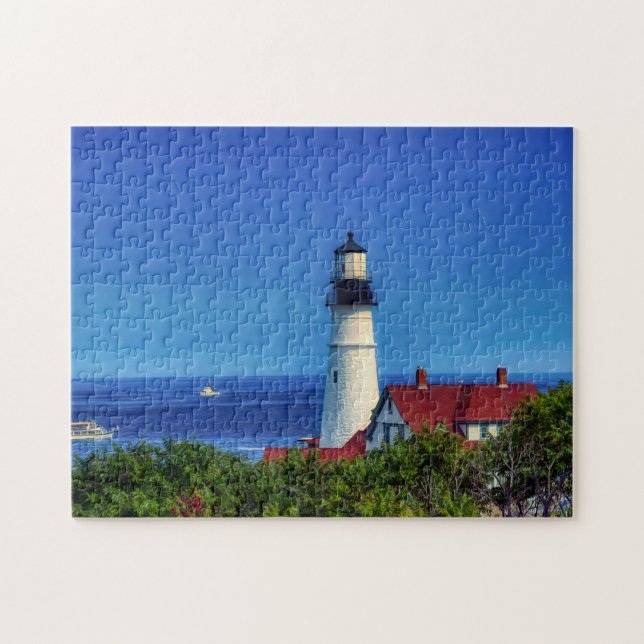 Puzzle Maine Portland Head Light Photo (Horizontal)