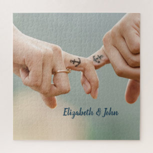 Puzzle Mains d'amour ancrées