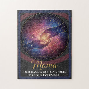 Puzzle Mains de Maman Céleste Galaxie Univers