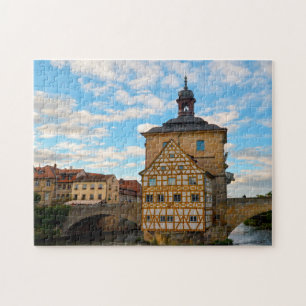 Puzzle Mairie de Bamberg Fachwerkhaus Allemagne.
