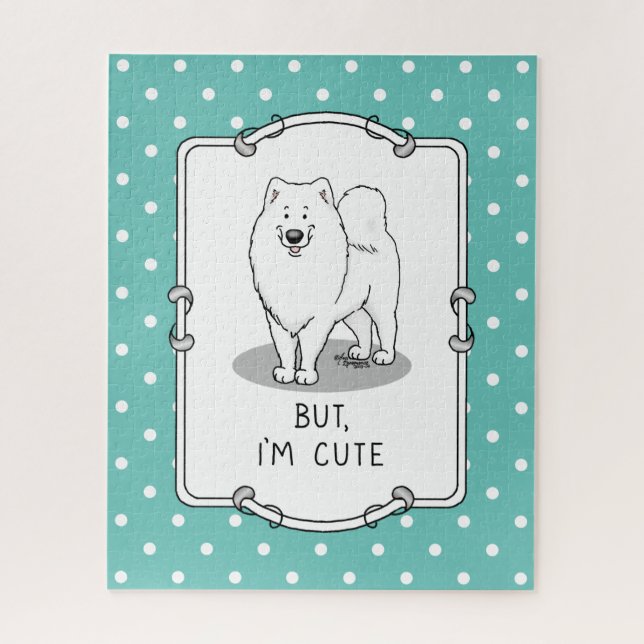 Puzzle Mais, je suis mignon Samoyed Dog (Vertical)