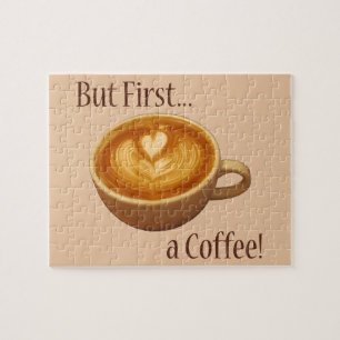 Puzzle Mais tout d'abord, un café