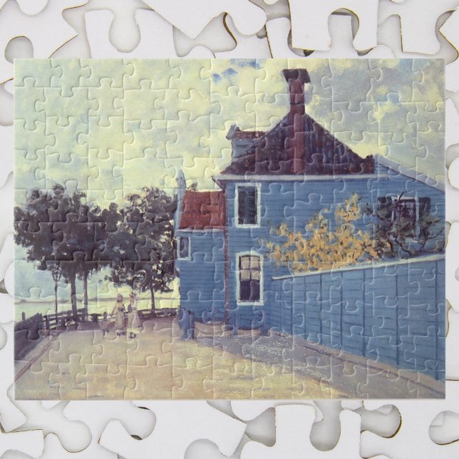 Puzzle Maison bleue à Zaandam de Claude Monet (Créateur téléchargé)