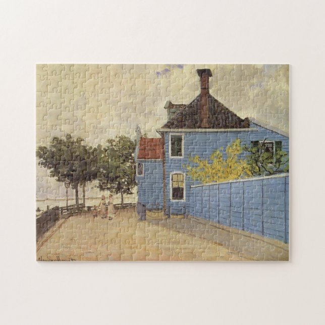 Puzzle Maison bleue à Zaandam Monet Art (Horizontal)