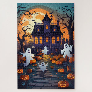 Puzzle Maison, Citrouilles et Fun Halloween Haunted