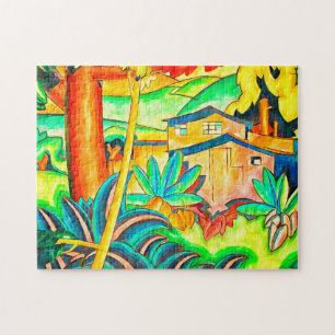 Puzzle Maison colorée d'Honolulu, île hawaïenne