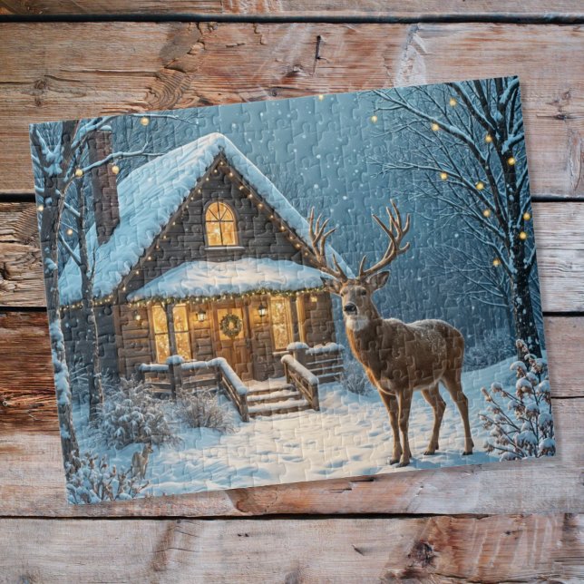 Puzzle Maison dans la neige (Créateur téléchargé)