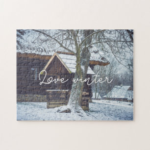 Puzzle Maison de campagne dans la neige