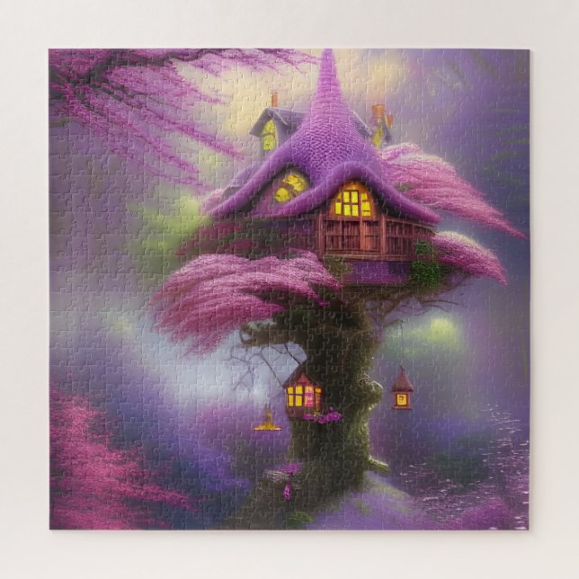 Puzzle Maison de Fée Fleur de Cerisier Fantastique (Vertical)