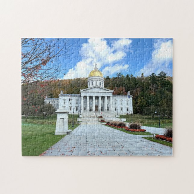 Puzzle Maison de l'État du Vermont (Horizontal)